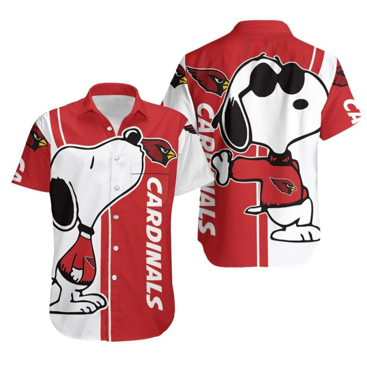 Arizona Cardinals Snoopy Lover 3D Printed Hawaiian Shirt