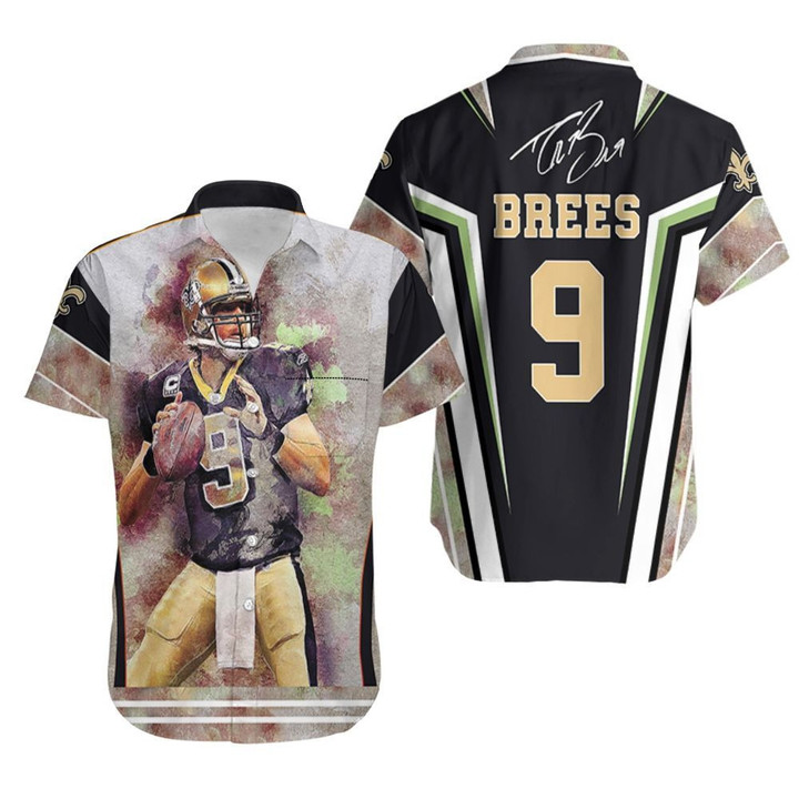 New Orleans Saints Drew Bees Legend Quarterback 3D Personalized Hawaiian Shirt