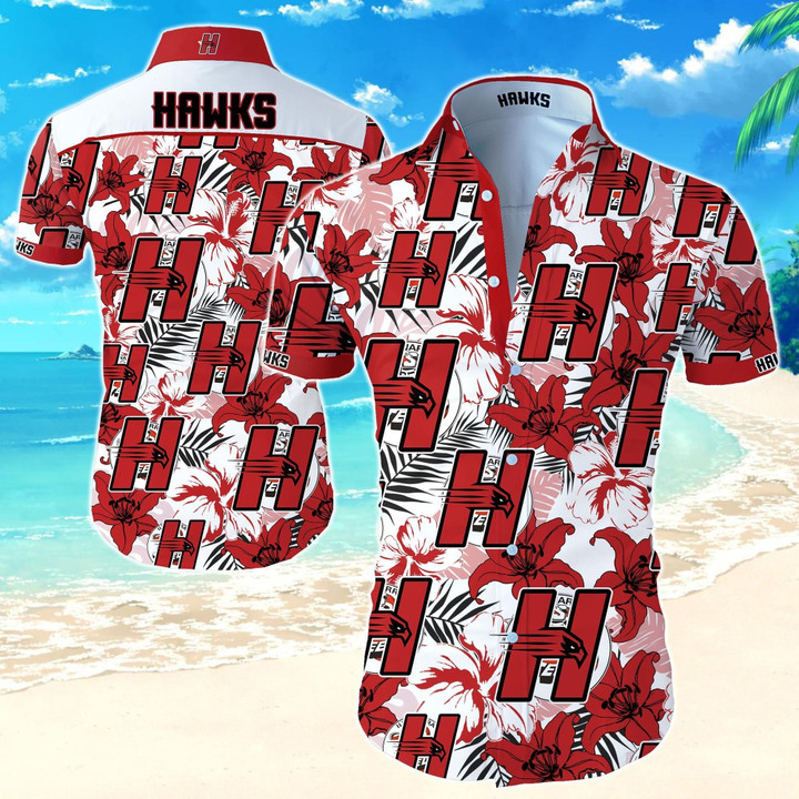 Hartford Hawks Hawaiian Shirt Summer Button Up Shirt For Men Beach Wear Short Sleeve Hawaii Shirt