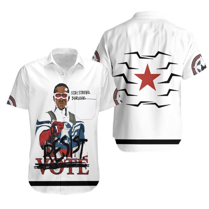 Stay strong survive The Falcon and The Winter Soldier Hawaiian Shirt