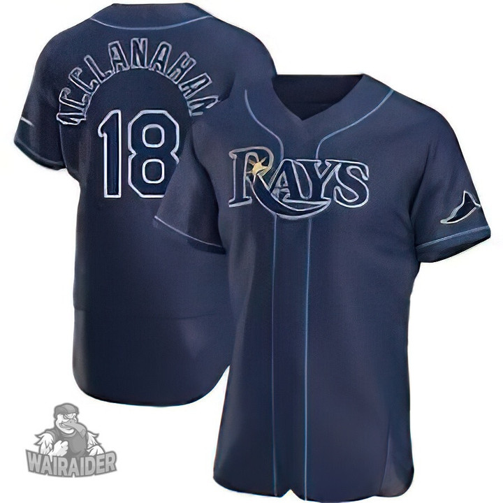 Men's Tampa Bay Rays Shane McClanahan Navy Replica Player Jersey