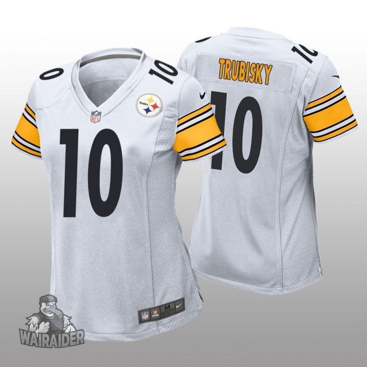 Women's Pittsburgh Steelers #10 Mitchell Trubisky White Vapor Untouchable Limited Stitched Jersey