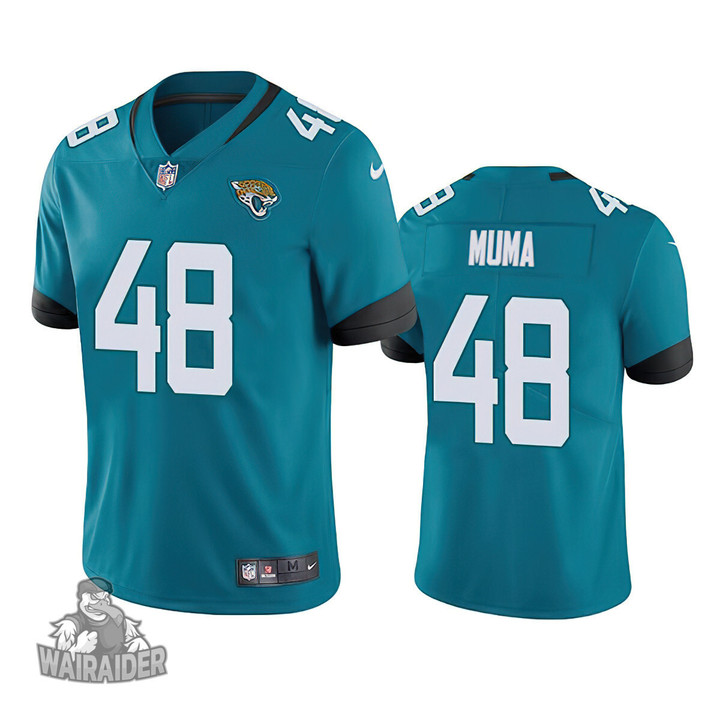 Men's Jacksonville Jaguars #48 Chad Muma Teal Vapor Untouchable Limited Stitched Jersey