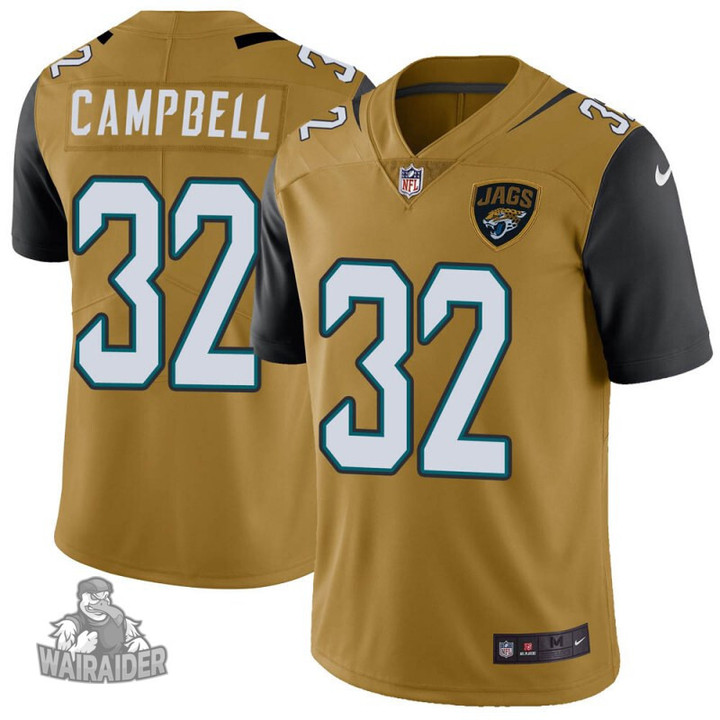 Tyson Campbell Men's Limited Jacksonville Jaguars Gold Color Rush Vapor Untouchable Jersey