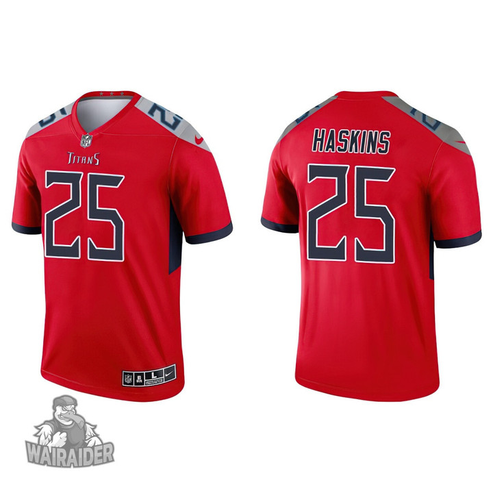 Men's Tennessee Titans Hassan Haskins Red Inverted Legend Jersey