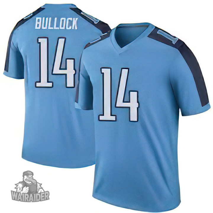 Men's Randy Bullock #14 Tennessee Titans Light Blue/Navy Jersey