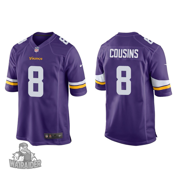 Men's Minnesota Vikings Kirk Cousins Purple Game Jersey
