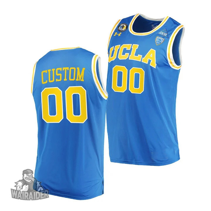 Men's UCLA Bruins Custom 2021 March Madness PAC-12 Blue Stand Together Jersey Honor John R. Wooden