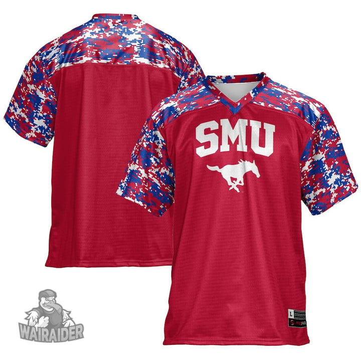 Men's SMU Mustangs Basketball Red Football Custom Jersey, NCAA jerseys