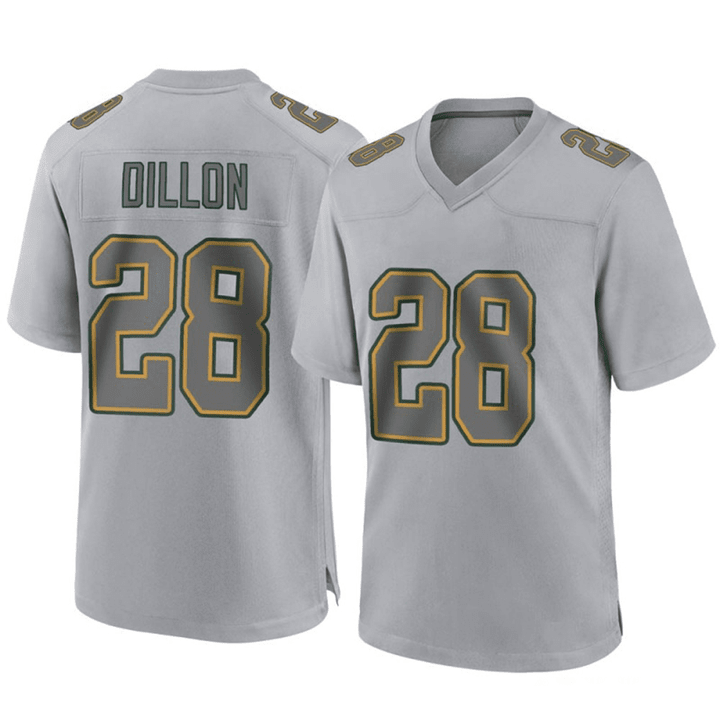 Men's A.J. Dillon Green Bay Packers Player Jersey - Gray