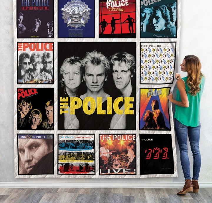 The Police Albums Quilt Blanket Size Single, Twin, Full, Queen, King, Super King  