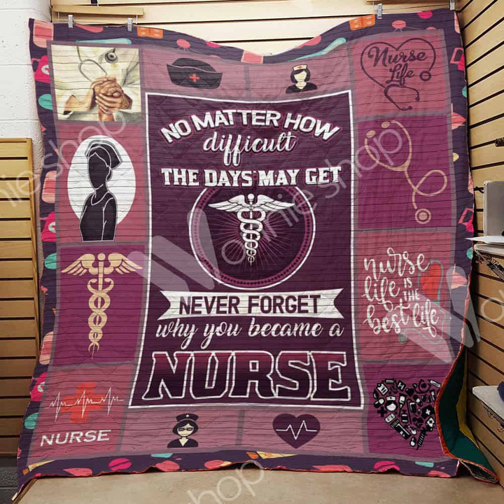 Nurse 3D Customized Quilt Blanket Size Single, Twin, Full, Queen, King, Super King  