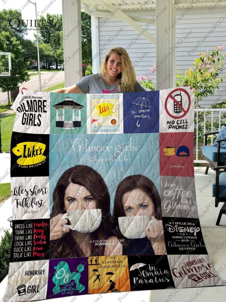 Gilmore Girls Tshirt 3D Quilt Blanket Size Single, Twin, Full, Queen, King, Super King  