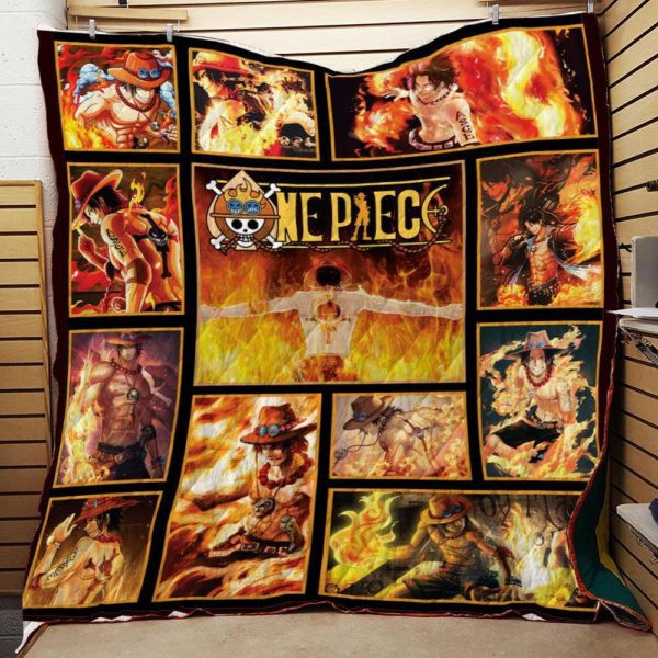 Portgas D. Ace 3D Customized Quilt Blanket Size Single, Twin, Full, Queen, King, Super King  