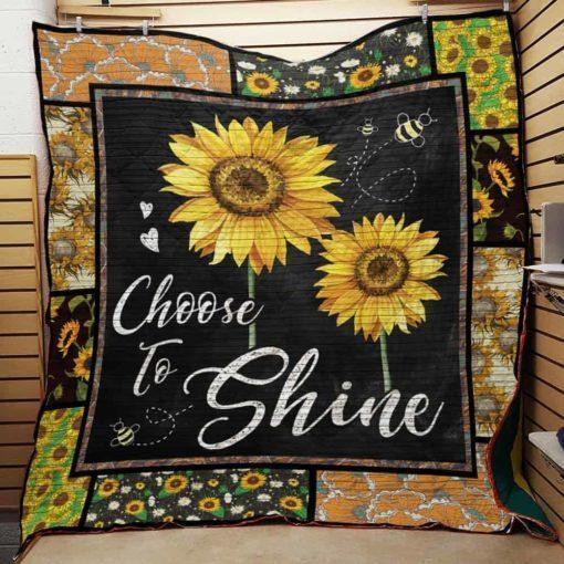 Sunflower 3D Customized Quilt Blanket Size Single, Twin, Full, Queen, King, Super King  