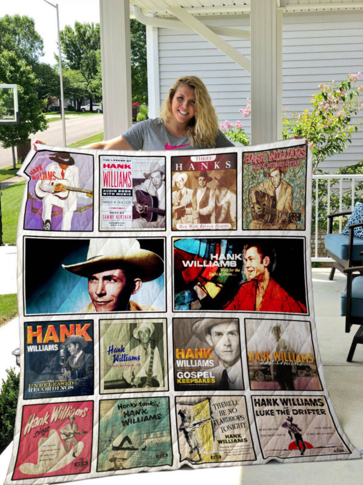 Hank Williams 3D Customized Quilt Blanket Size Single, Twin, Full, Queen, King, Super King  