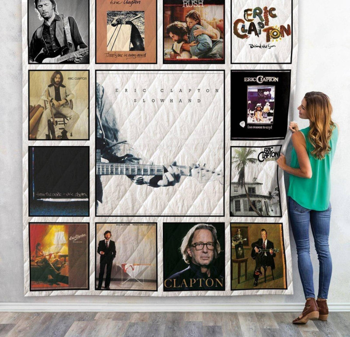 Eric Clapton Quilt Blanket Size Single, Twin, Full, Queen, King, Super King  