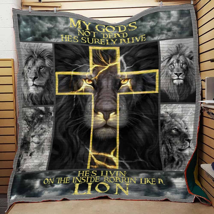 Lion 3D Customized Quilt Blanket Size Single, Twin, Full, Queen, King, Super King  