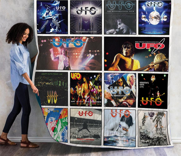 Ufo Live Albums 3D Customized Quilt Blanket Size Single, Twin, Full, Queen, King, Super King  