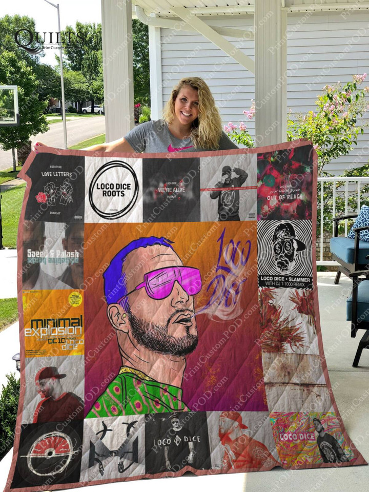 Loco Dice Albums 3D Customized Quilt Blanket Size Single, Twin, Full, Queen, King, Super King  