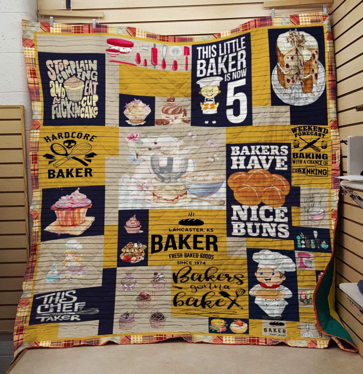 Baker 3D Customized Quilt Blanket Size Single, Twin, Full, Queen, King, Super King  