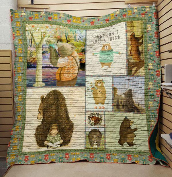 Bear: Be Good 3D Customized Quilt Blanket Size Single, Twin, Full, Queen, King, Super King  