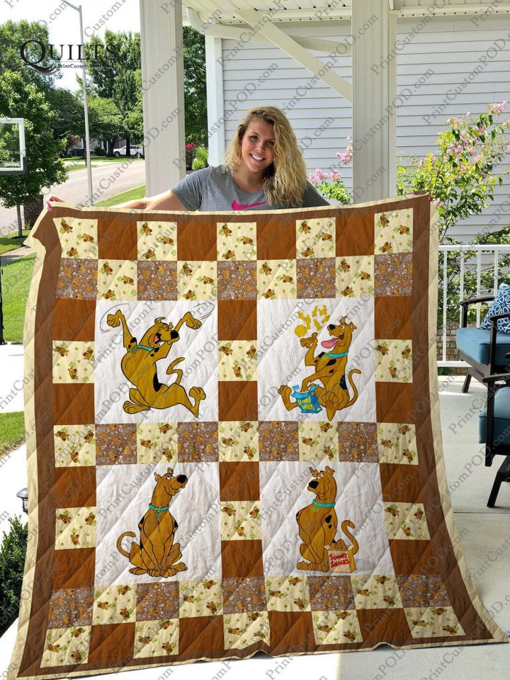 Scoopy Doo 3D Quilt Blanket Size Single, Twin, Full, Queen, King, Super King  