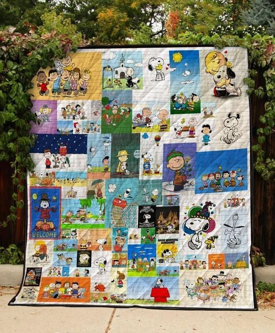 Snoopy 3D Customized Quilt Blanket Size Single, Twin, Full, Queen, King, Super King  