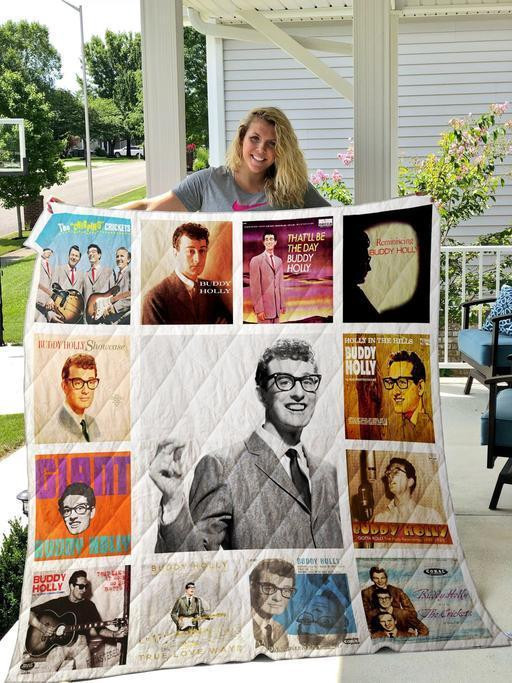 Buddy Holly 3D Customized Quilt Blanket Size Single, Twin, Full, Queen, King, Super King  