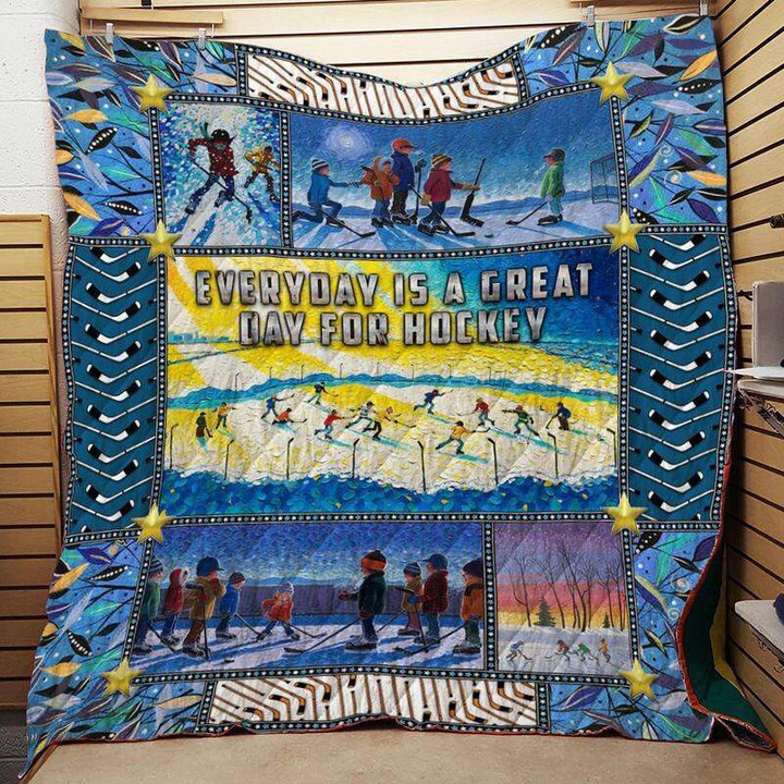 Hockey Great 3D Customized Quilt Blanket Size Single, Twin, Full, Queen, King, Super King  
