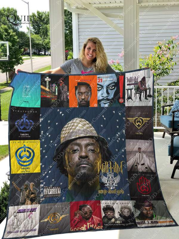 Will.I.Am Albums 3D Customized Quilt Blanket Size Single, Twin, Full, Queen, King, Super King  