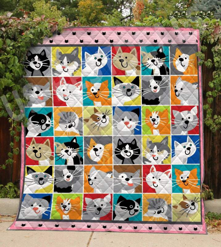 Cat Call Me By Your Name 3D Quilt Blanket Size Single, Twin, Full, Queen, King, Super King  