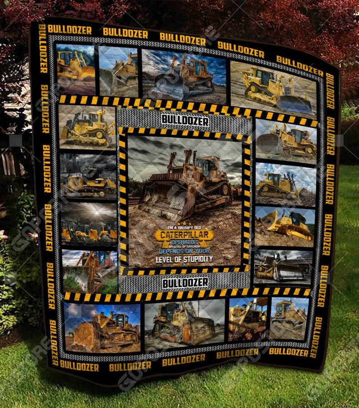 Love Bulldozers Like 3D Customized Quilt Blanket Size Single, Twin, Full, Queen, King, Super King  