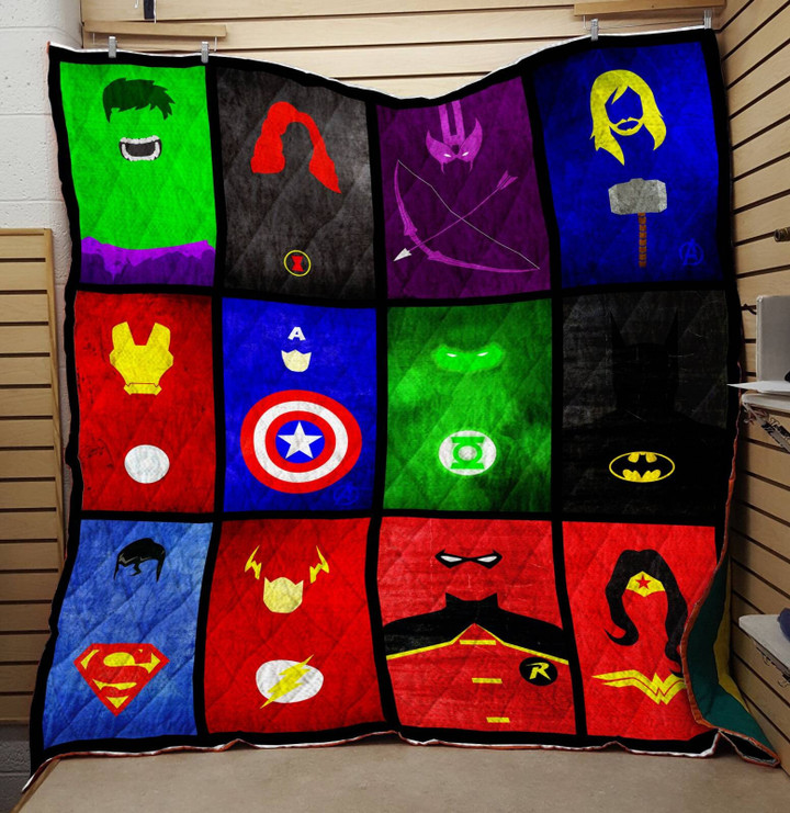 Marvel Avengers Comic 3D Customized Quilt Blanket Size Single, Twin, Full, Queen, King, Super King  