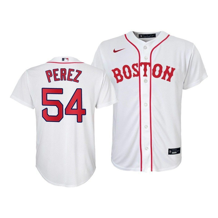 Boston Red Sox Martin Perez #54 2021 Patriots' Day Replica YouthWhite Jersey