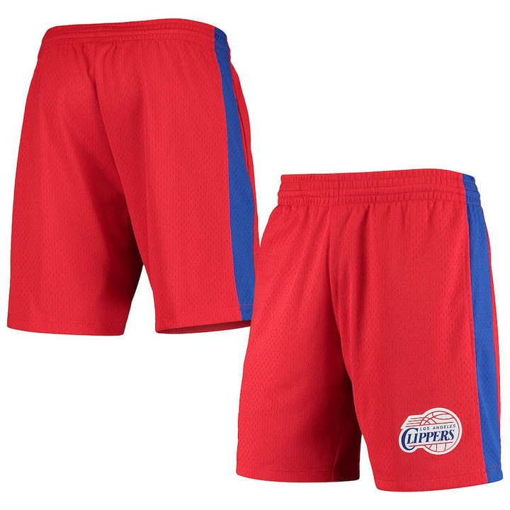 LA Clippers  Hardwood Classics Swingman Shorts - Red