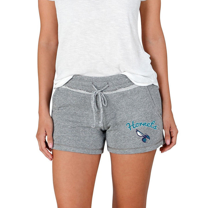 Charlotte Hornets Concepts Sport Womens Mainstream Terry Shorts - Gray