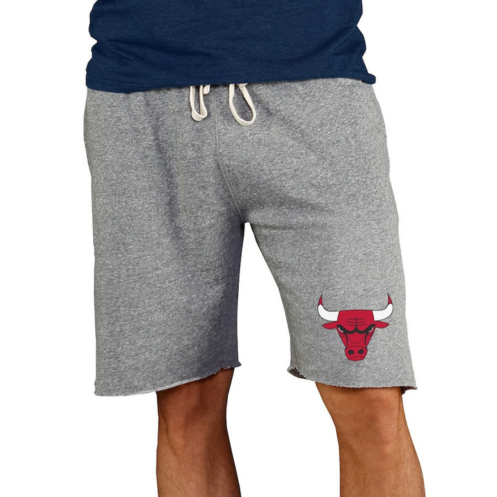 Chicago Bulls Concepts Sport Mainstream Terry Shorts - Gray