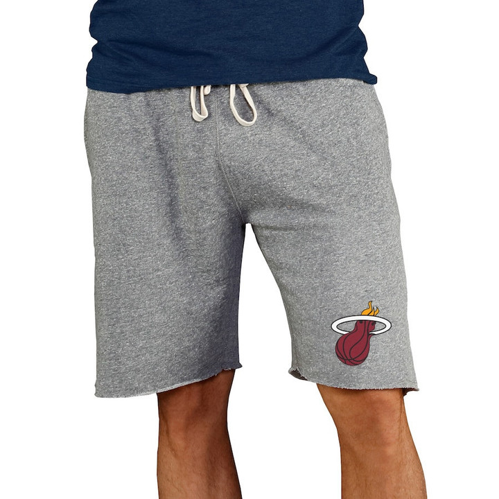 Miami Heat Concepts Sport Mainstream Terry Shorts - Gray