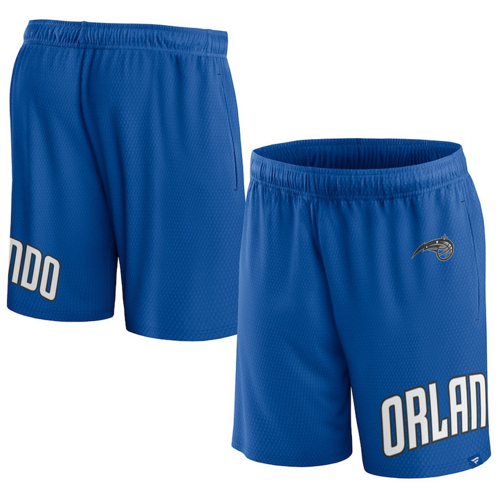 Orlando Magic s Branded Free Throw Mesh Shorts - Blue