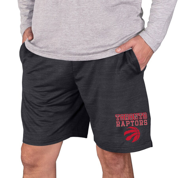 Toronto Raptors Concepts Sport Bullseye Knit Jam Shorts - Charcoal