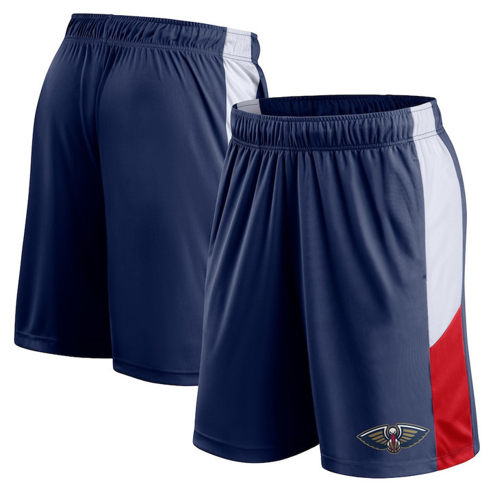 New Orleans Pelicanss Branded Champion Rush Practice Performance Shorts - Navy