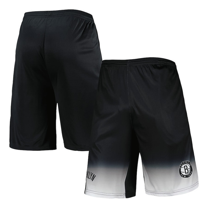 Brooklyn Nets s Branded Fadeaway Shorts - Black