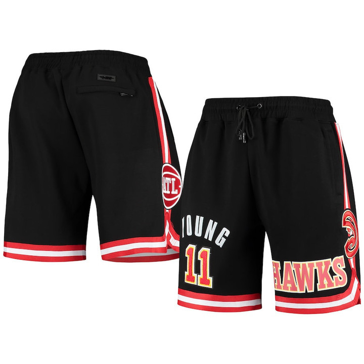 Trae Young Atlanta Hawks Pro Standard Historic Logo Player Shorts - Black