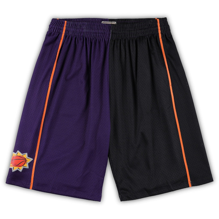 Phoenix Suns  Big & Tall Hardwood Classics Split Swingman Shorts - Purple/Black
