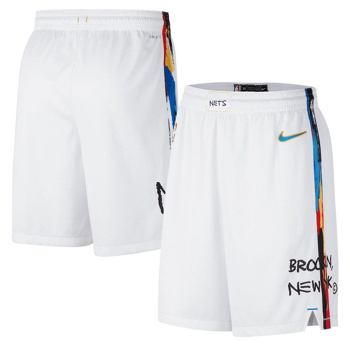 Brooklyn Nets  2022/23 City Edition Swingman Shorts - White