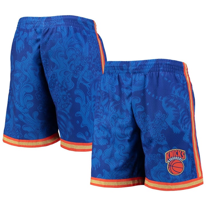 New York Knicks  Hardwood Classics Lunar New Year Swingman Shorts - Blue