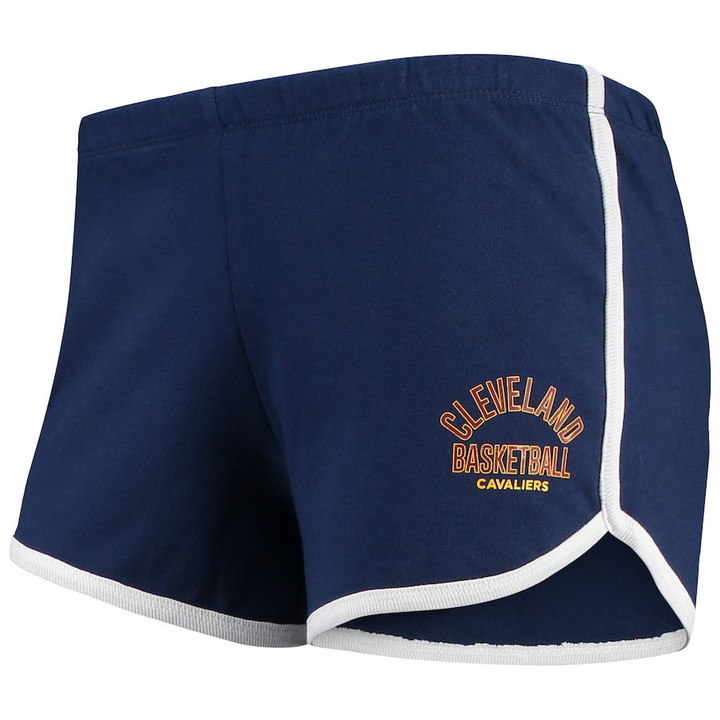 Cleveland Cavaliers Junk Food Women's Side Piping Shorts - Navy