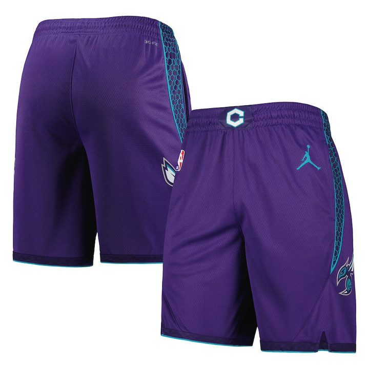 Charlotte Hornets  2022/2023 Statement Edition Swingman Performance Shorts - Purple