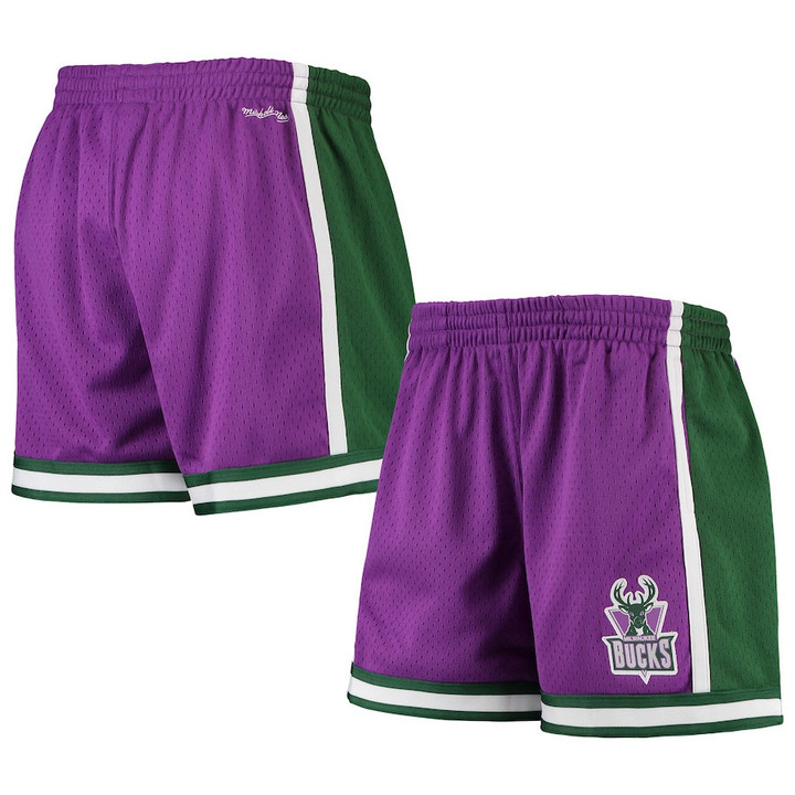 Milwaukee Bucks  Women's Jump Shot Shorts - Purple